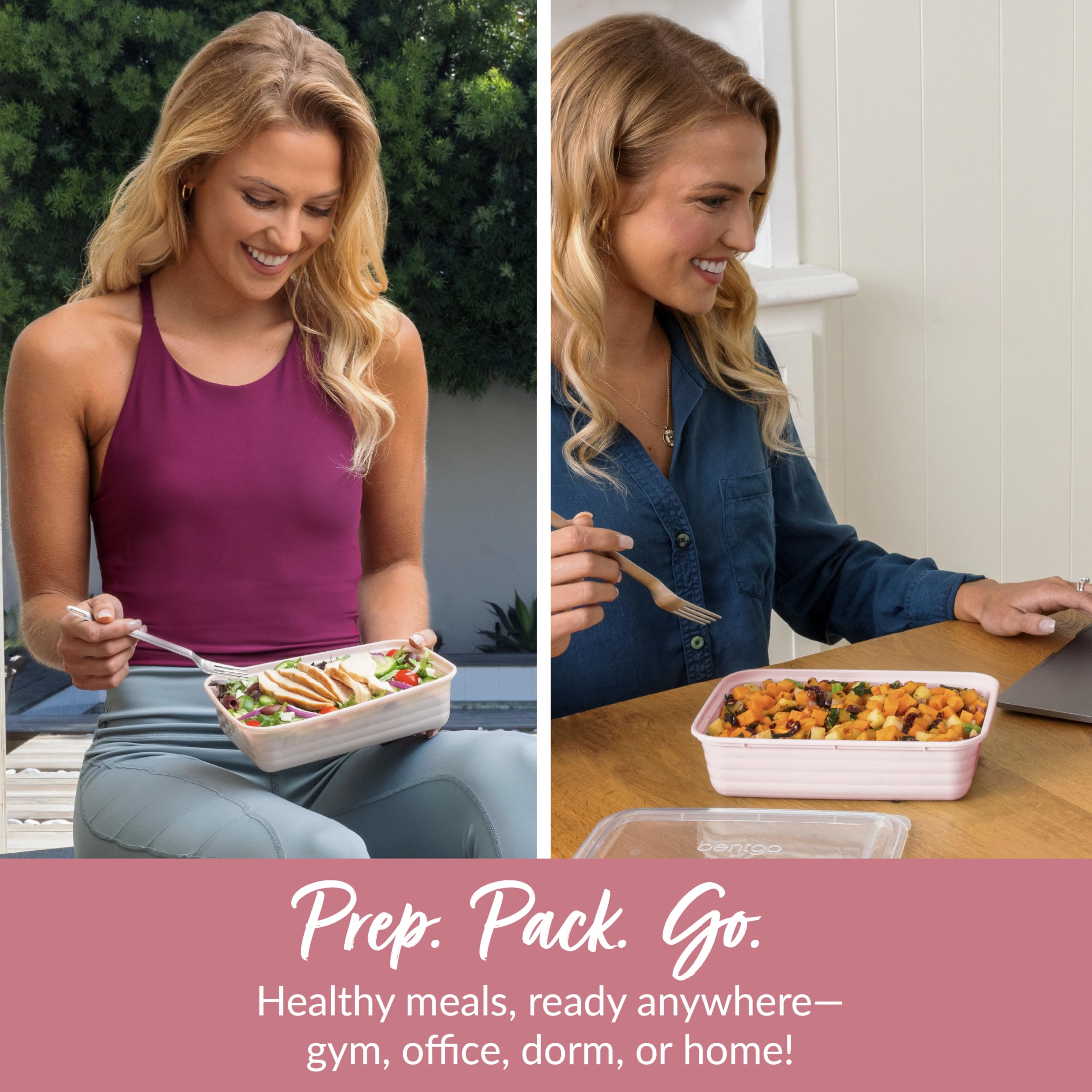 Bentgo Prep embossed measurements help portion accuracy in prep sessions.