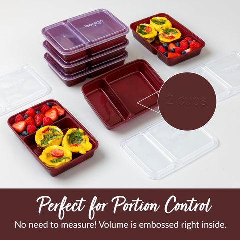 Bentgo Prep embossed measurements aiding portion control