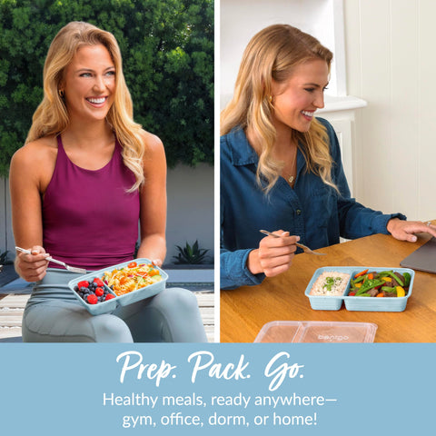 Bentgo Prep with embossed measurements aids simple portion tracking.
