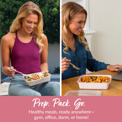 Bentgo Prep embossed measurements help portion accuracy in prep sessions.