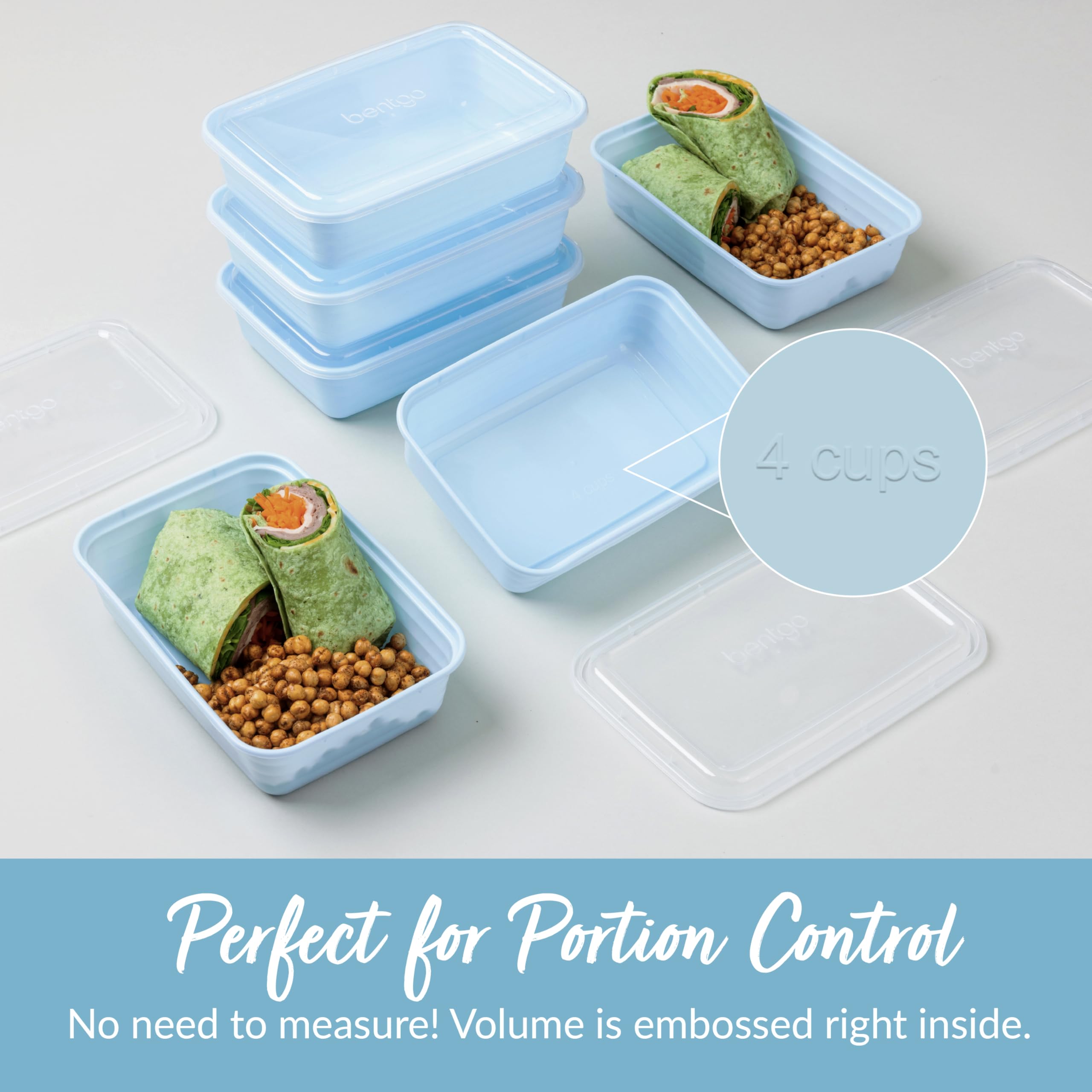 Bentgo Prep freezer-safe containers for storing meals.