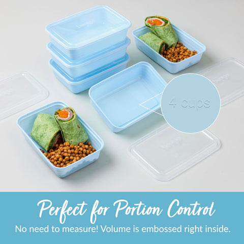 Bentgo Prep freezer-safe containers for storing meals.