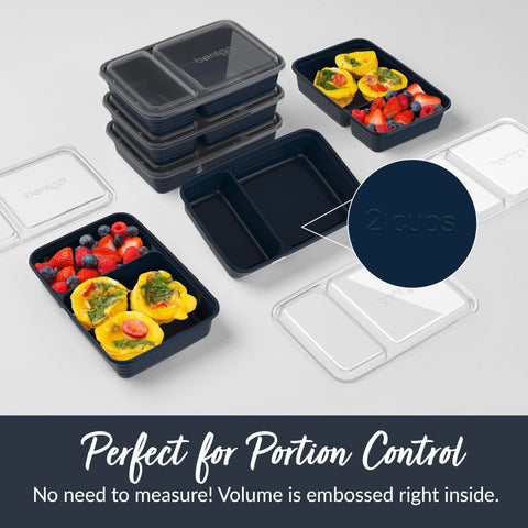 Bentgo Prep freezer-safe containers keep batch-prepared meals fresh.