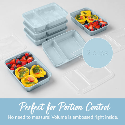 Bentgo Prep freezer-safe containers store leftovers without confusion.