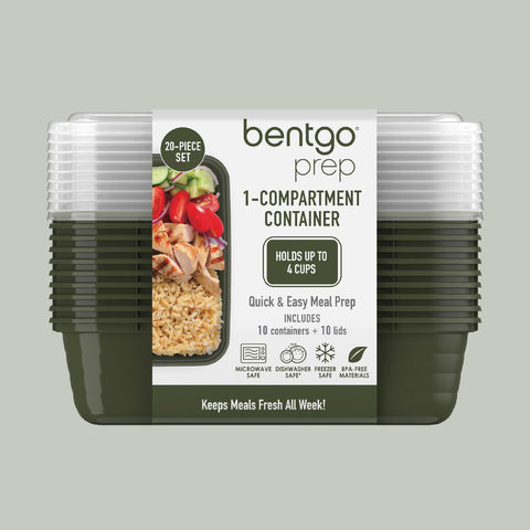 Bentgo Prep khaki green color for organized on-the-go meals.