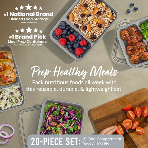 Bentgo Prep custom-fit lids seal freshness for on-the-go meals