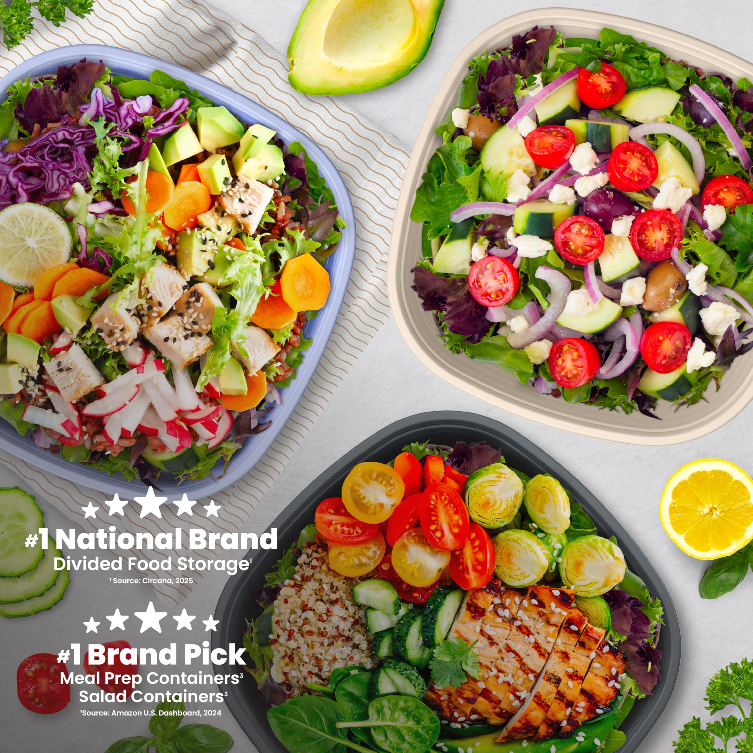 Bentgo Prep lids sealing freshness for grab-and-go meals.