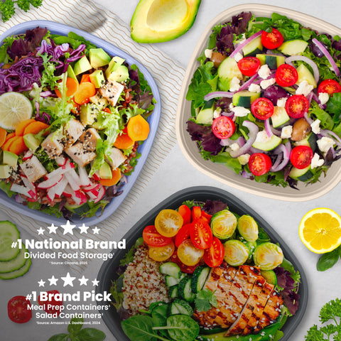 Bentgo Prep lids sealing freshness for grab-and-go meals.