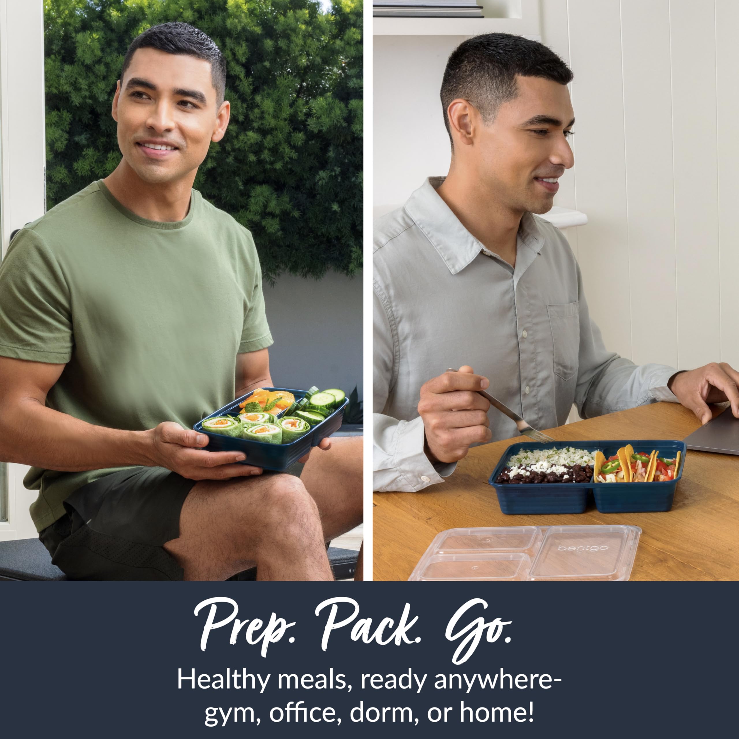 Bentgo Prep lids seal freshness and keep food tidy.