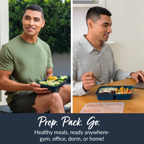 Bentgo Prep lids seal freshness and keep food tidy.