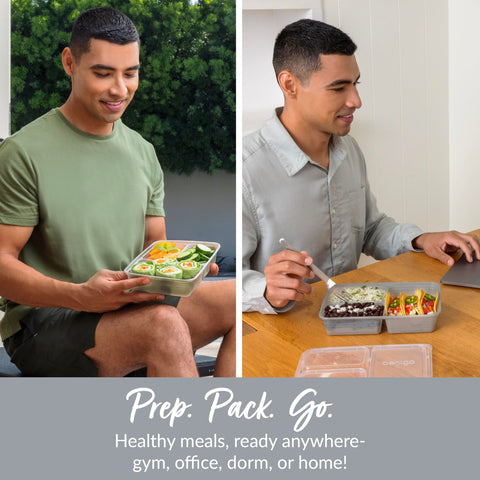 Bentgo Prep lids providing a secure seal to keep food fresh.