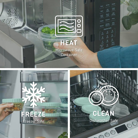 Bentgo Prep microwave-safe, freezer-safe, and dishwasher-safe for easy reheating.