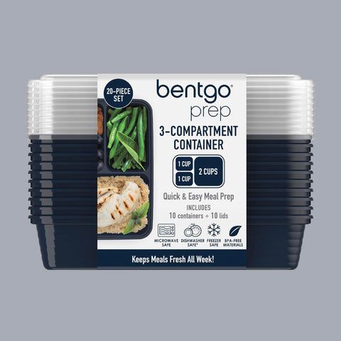 Bentgo Prep navy blue finish adds stylish organization.