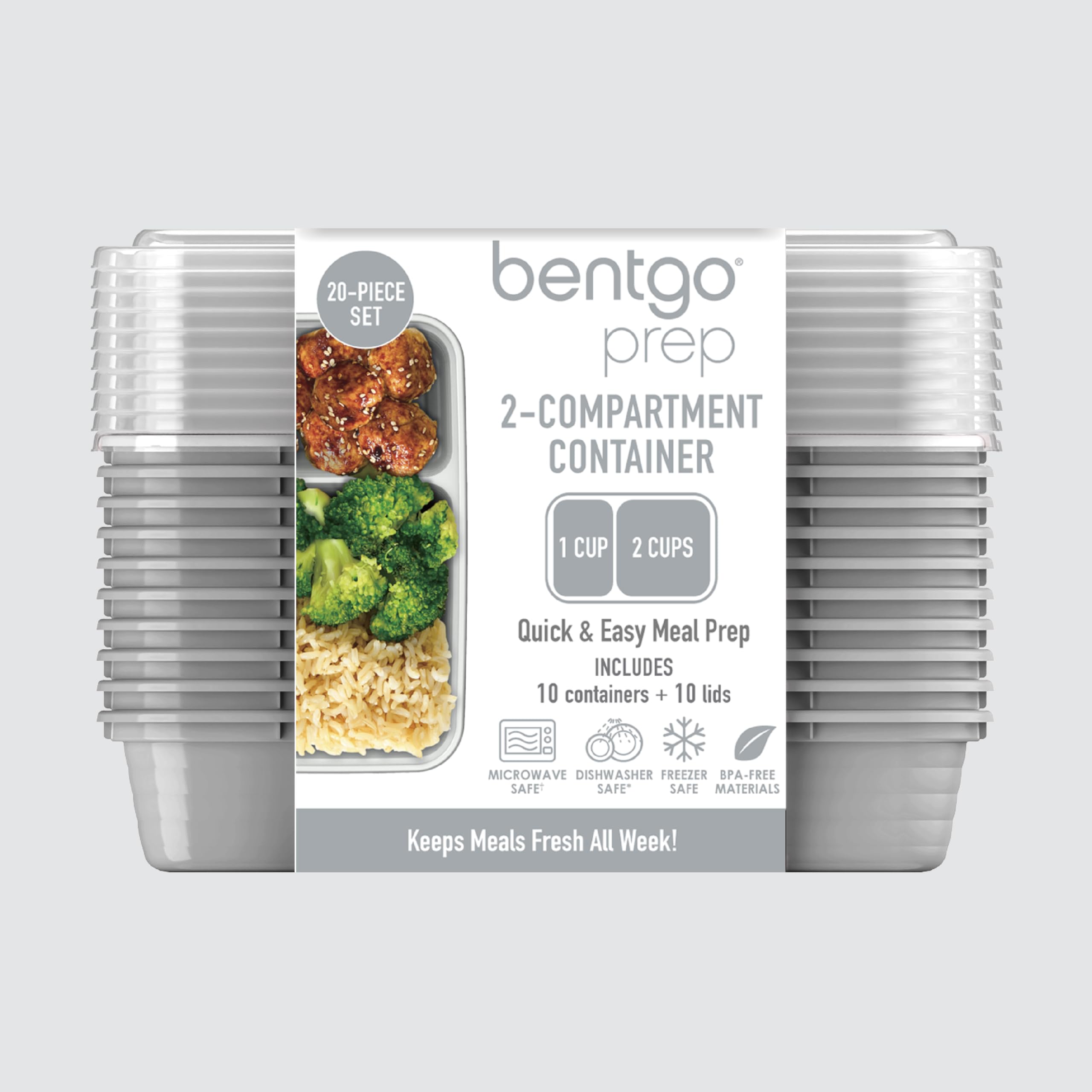 Bentgo Prep portable 20-piece meal prep kit for organized prep