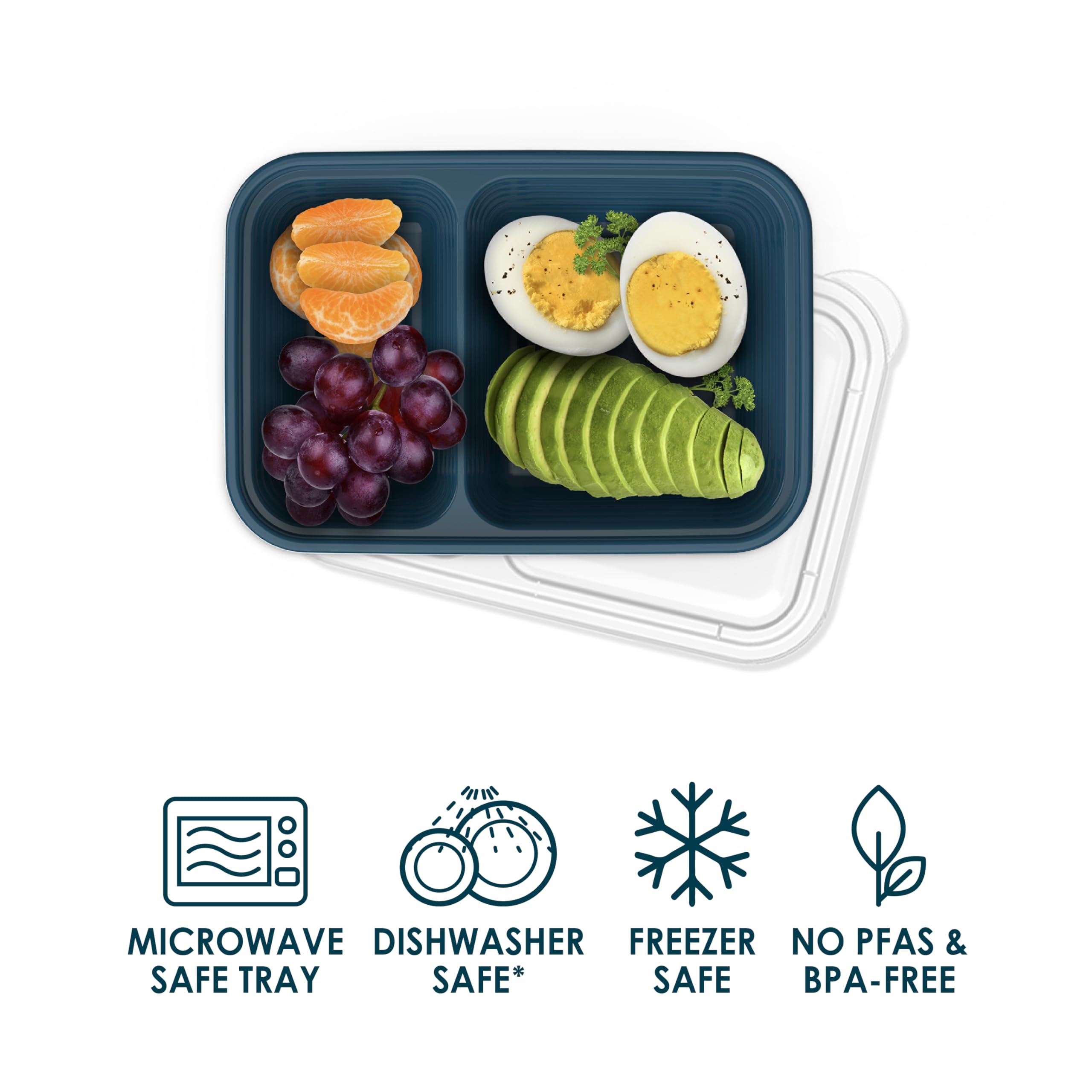 Bentgo Prep stackable containers save pantry space.