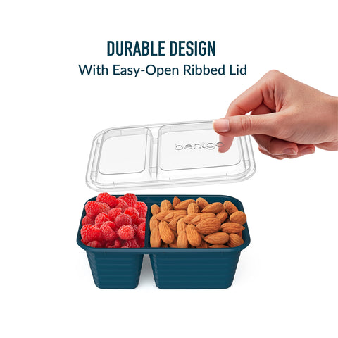 Bentgo Prep top-shelf dishwasher-safe trays simplify cleaning.