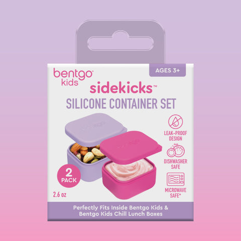 Bentgo Sidekicks store small snacks like yogurt, fruit, and nuts.