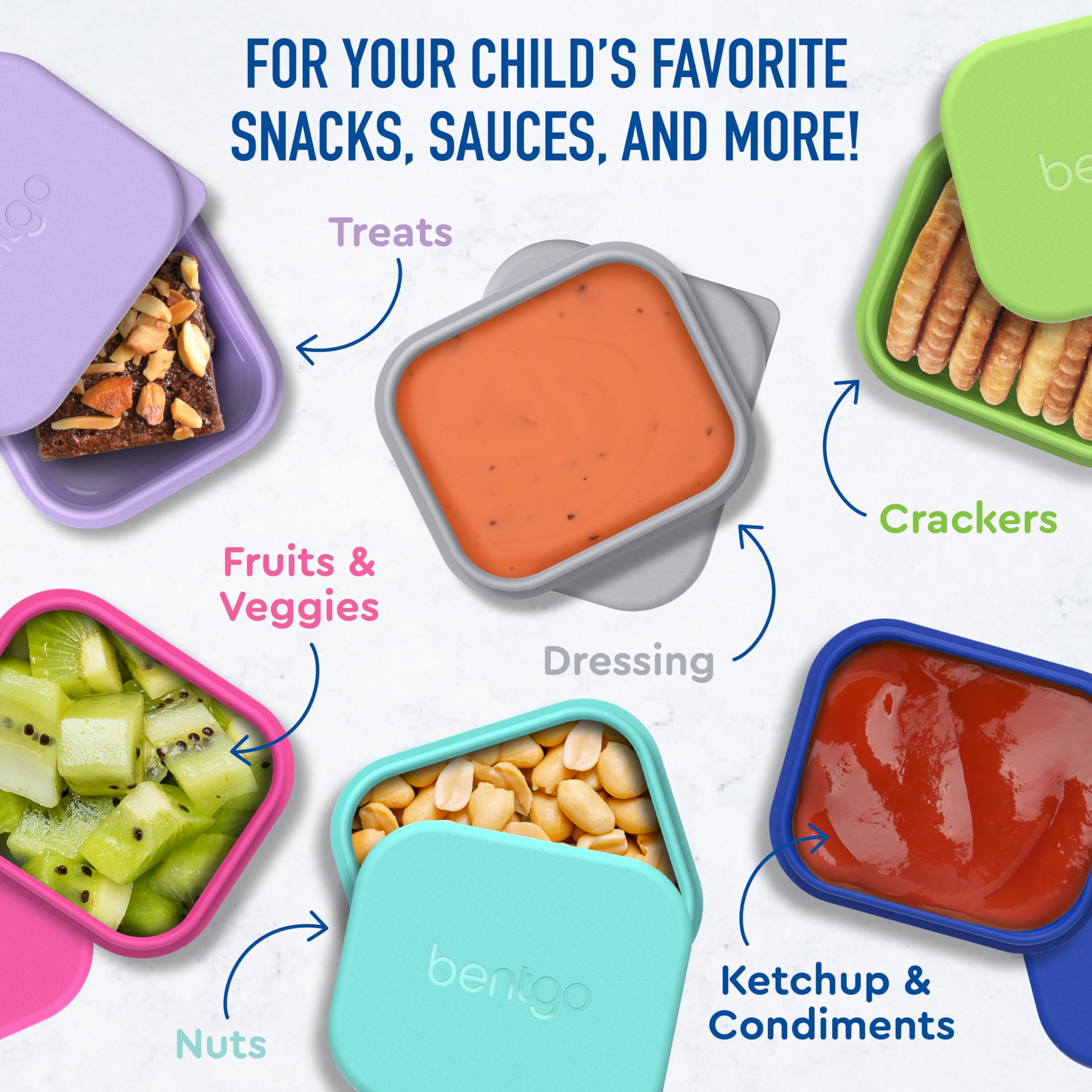 Bentgo Sidekicks leakproof lid keeps meals mess-free.