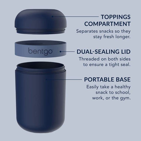 Bentgo Snack Cup is top-rack dishwasher safe for easy cleaning after meals