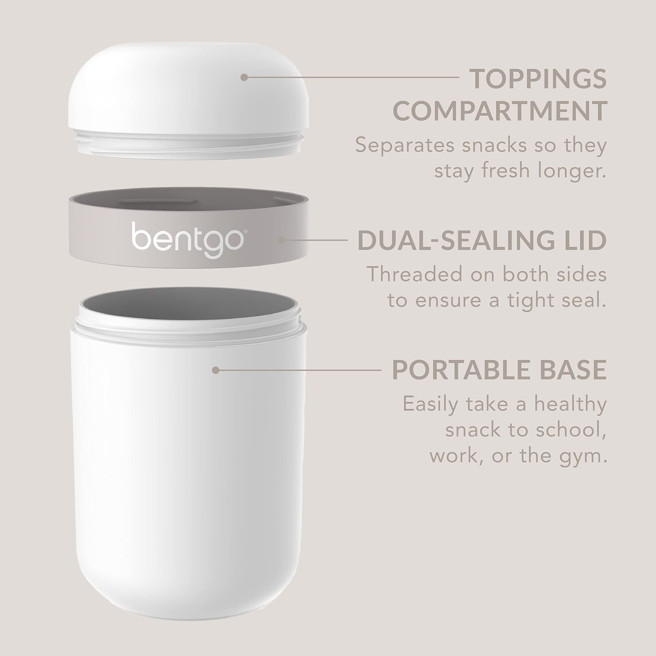 Bentgo Snack Cup portable-travel-compact design fits work, gym, and trips.