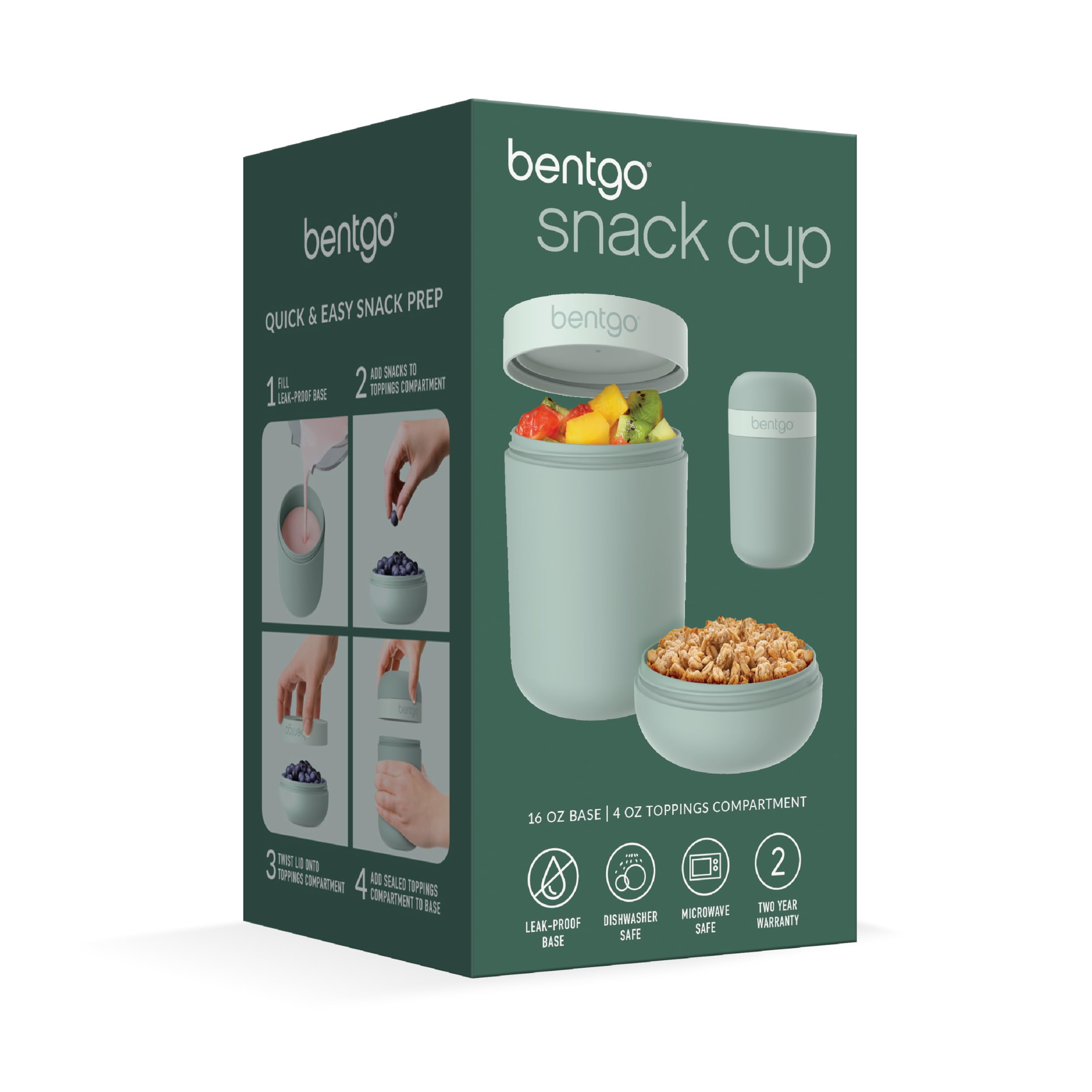 Sustainable BPA-free material with a two-toned matte finish.