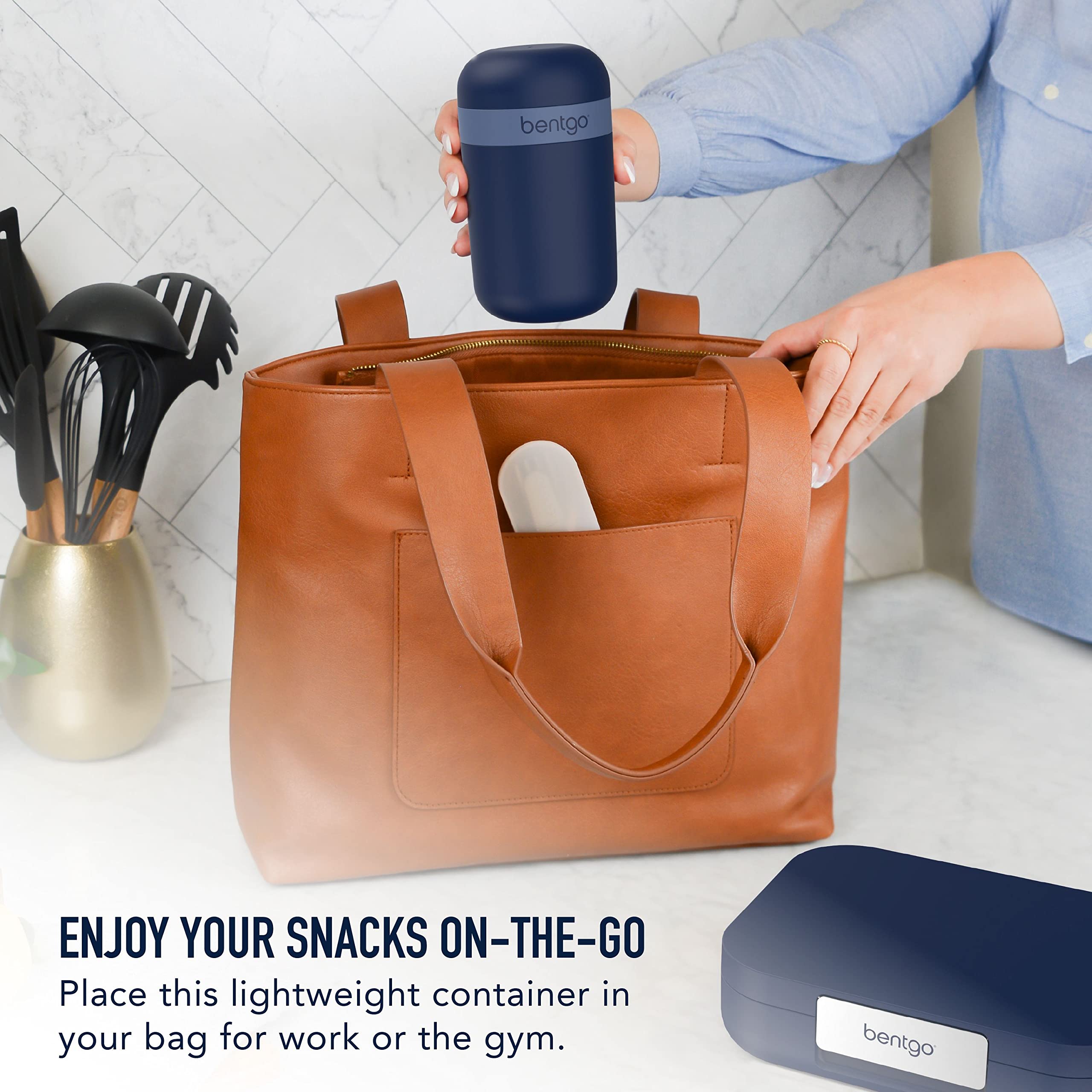 Bentgo Snack Cup toppings-compartment keeps mix-ins fresh and separate