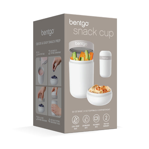 Bentgo Snack Cup use-case-breakfast-to-go shows ready-to-eat snacks.