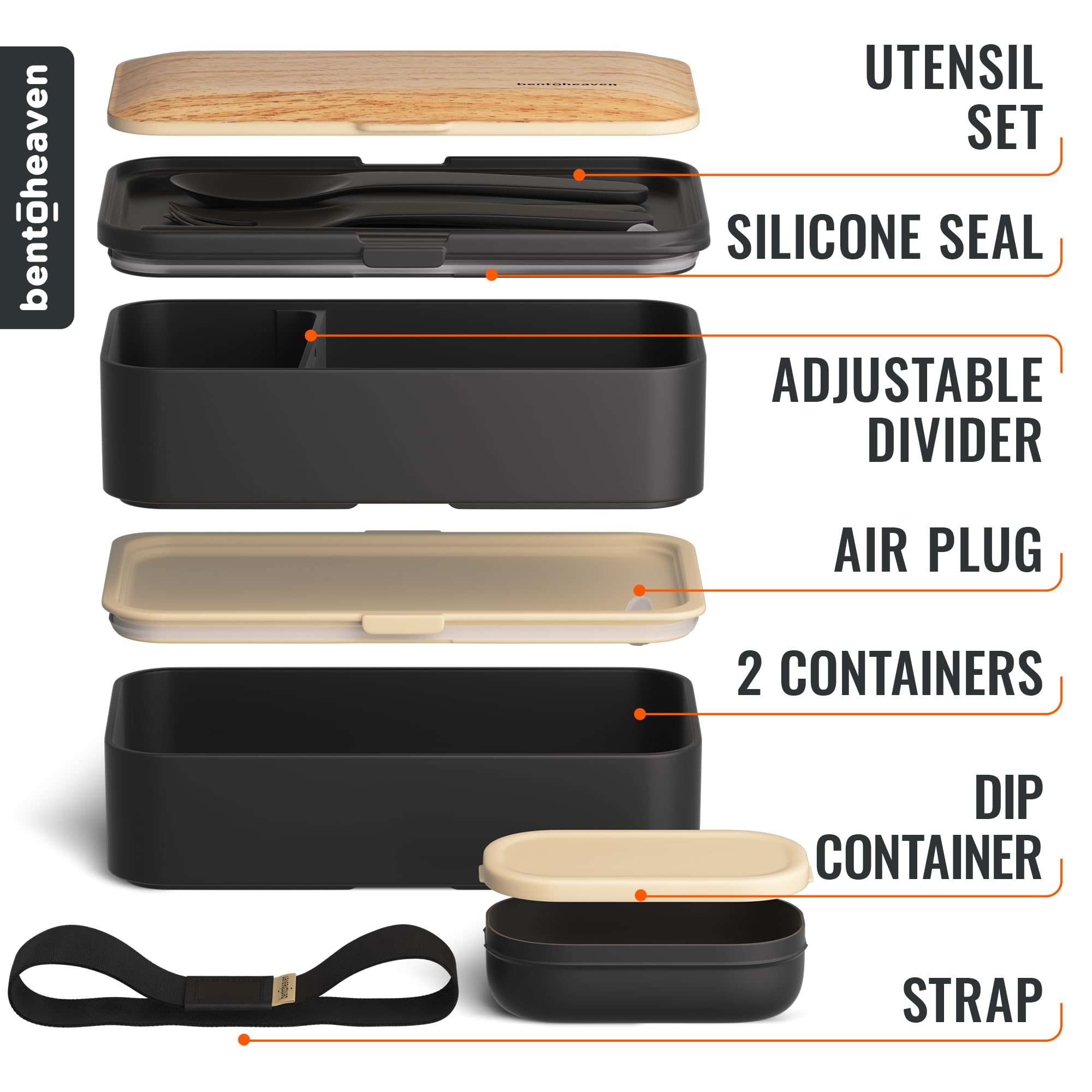 Microwave-safe and dishwasher-safe lunch box for easy cleanup.