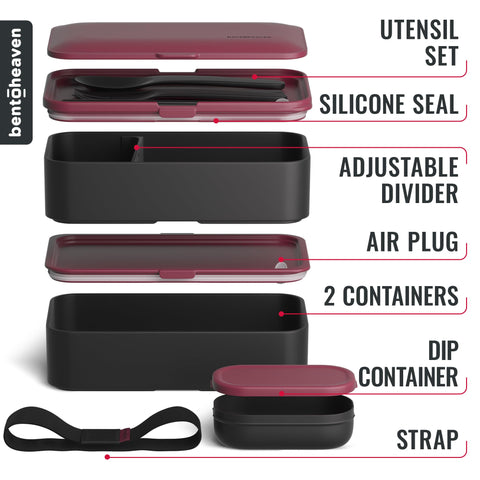 Bentoheaven divider and dip container keep sauces separate and meals organized.