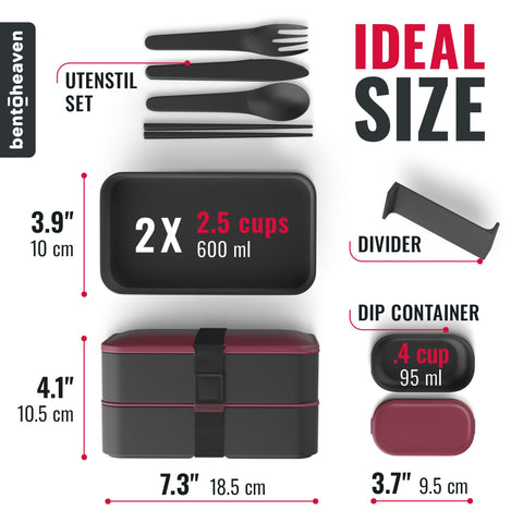 Bentoheaven microwave and dishwasher safe design simplifies reheating and cleaning.