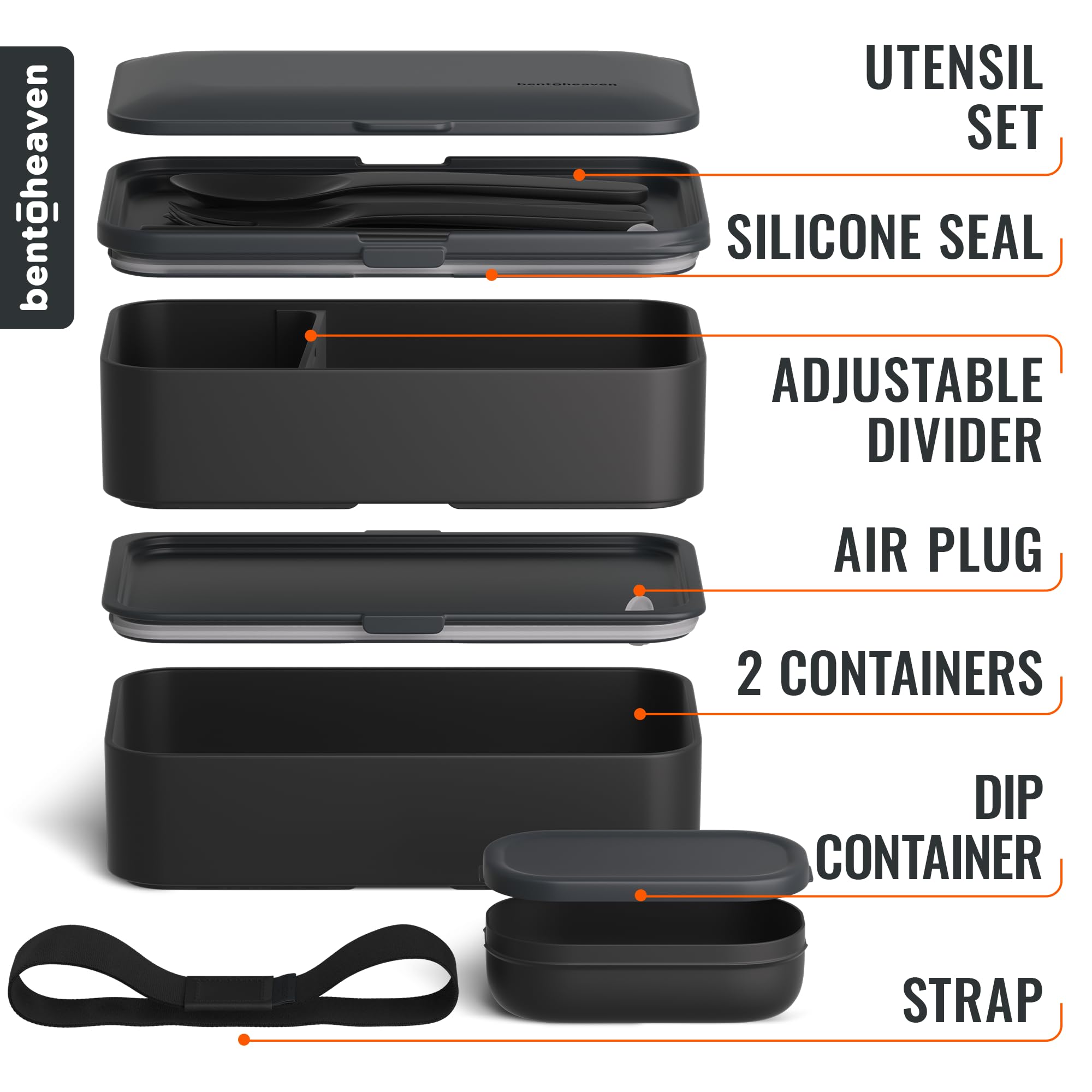 Bentoheaven outer space bento is microwave and dishwasher safe for easy reheating and cleaning.