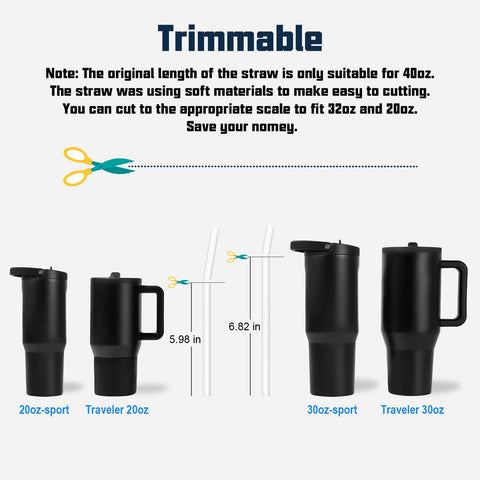 Beonsky 8.18-inch straw fits Hydrojug Traveler securely.
