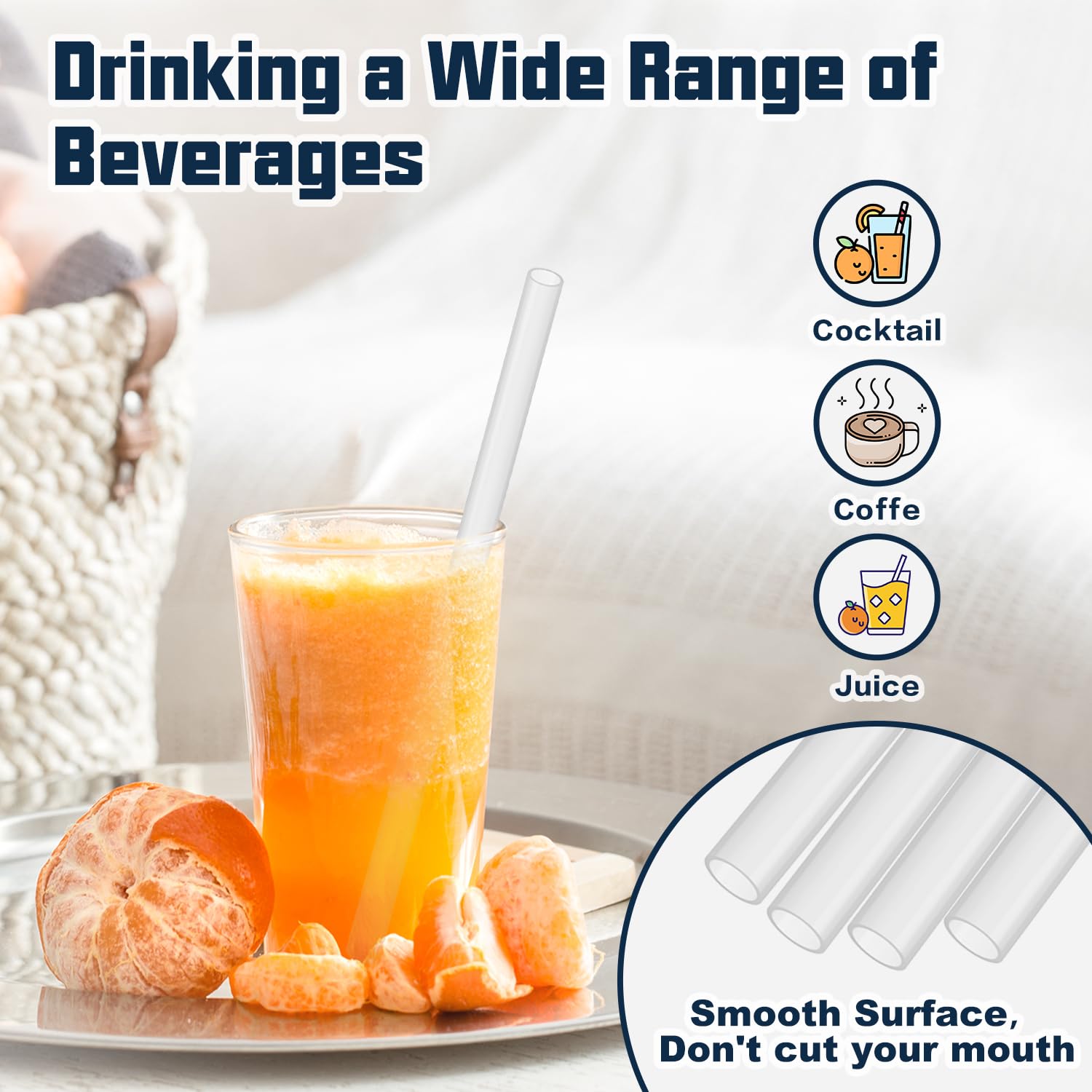 Beonsky cold and heat resistant straw for everyday beverages.