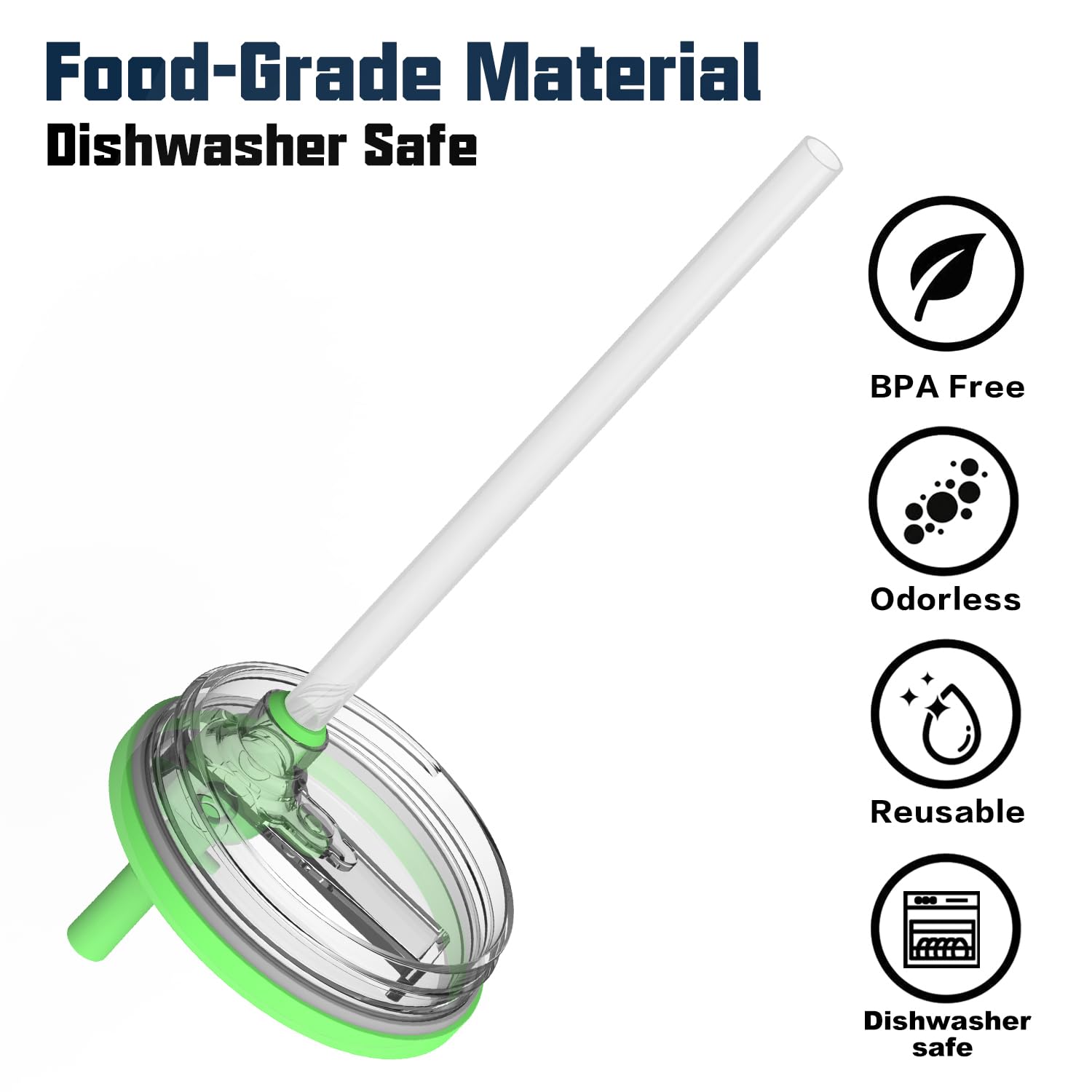 Beonsky dishwasher-safe straw for easy cleaning and reuse.
