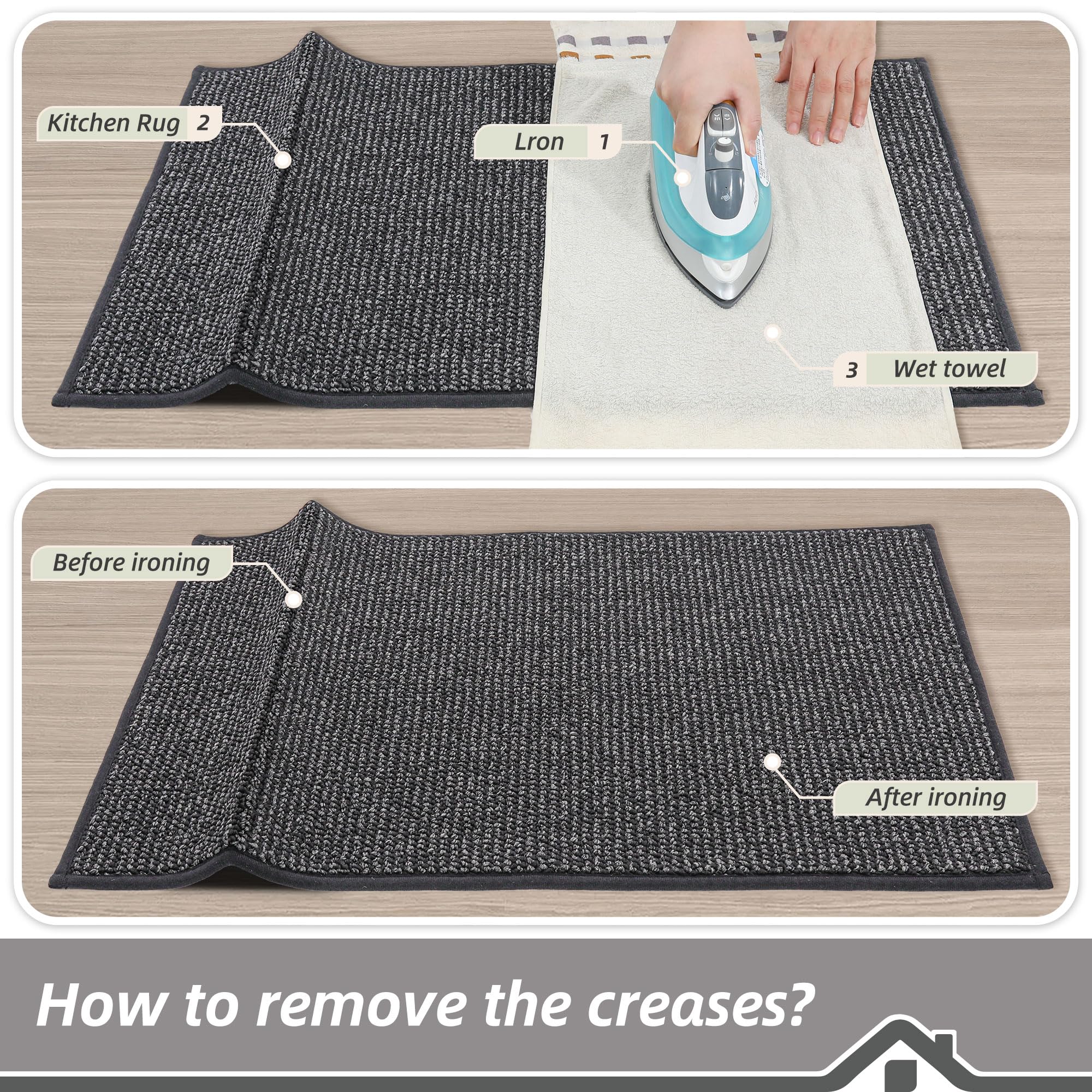 BEQHAUSE charcoal rug adds stylish color to any decor