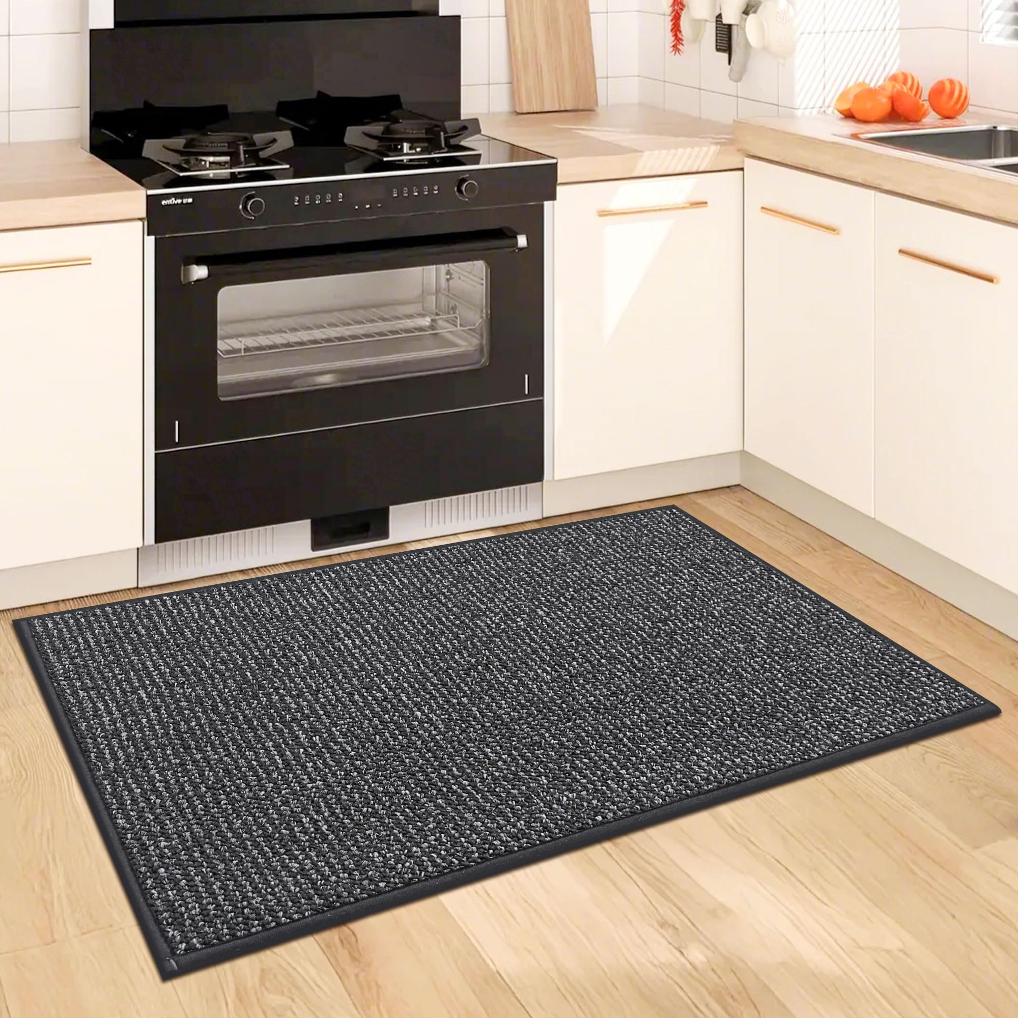 BEQHAUSE soft surface cushions feet during prep and cleanup