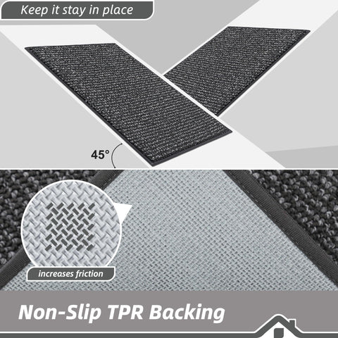 BEQHAUSE rug resists staining for a neat kitchen look