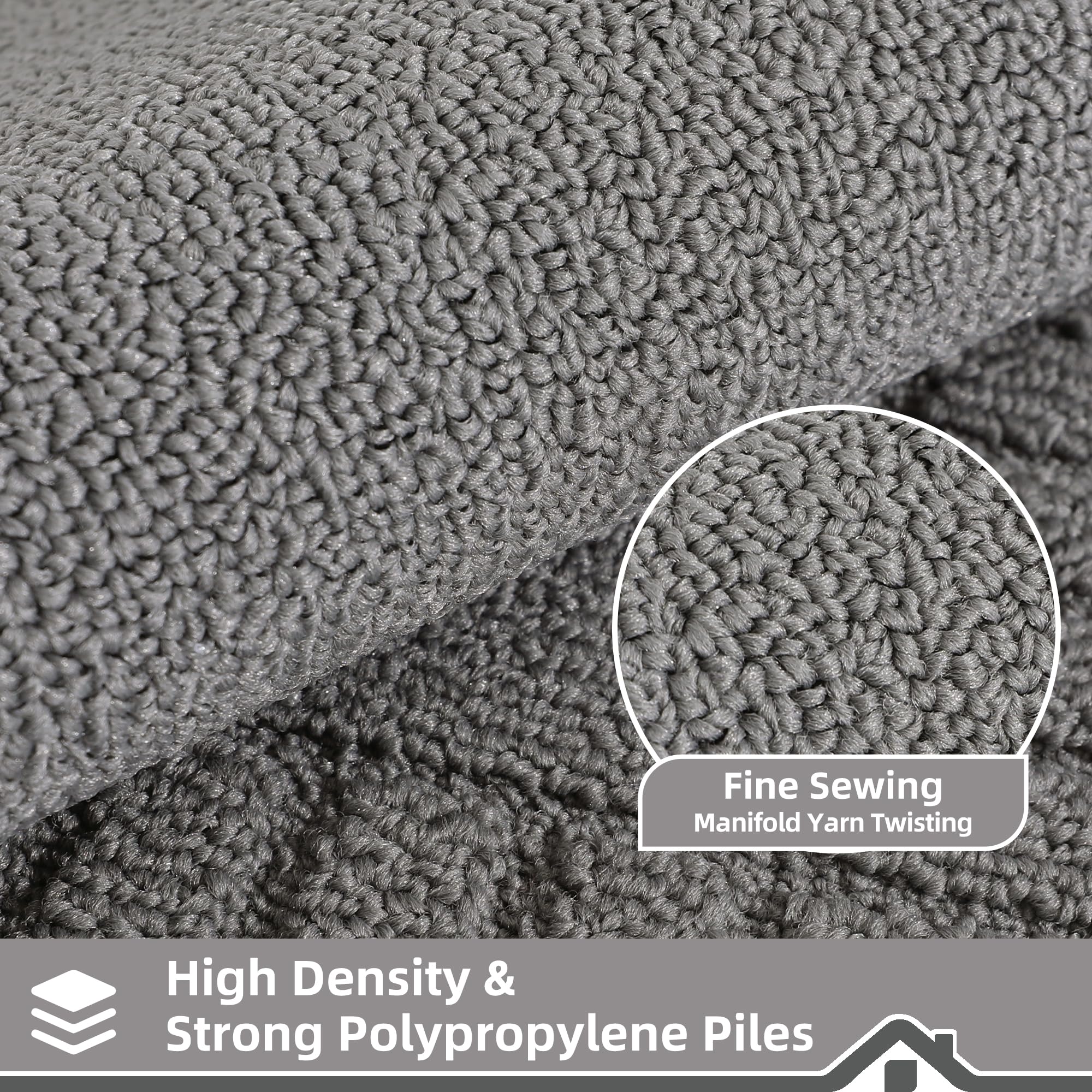 BEQHAUSE edge-locking design resists fraying for lasting use