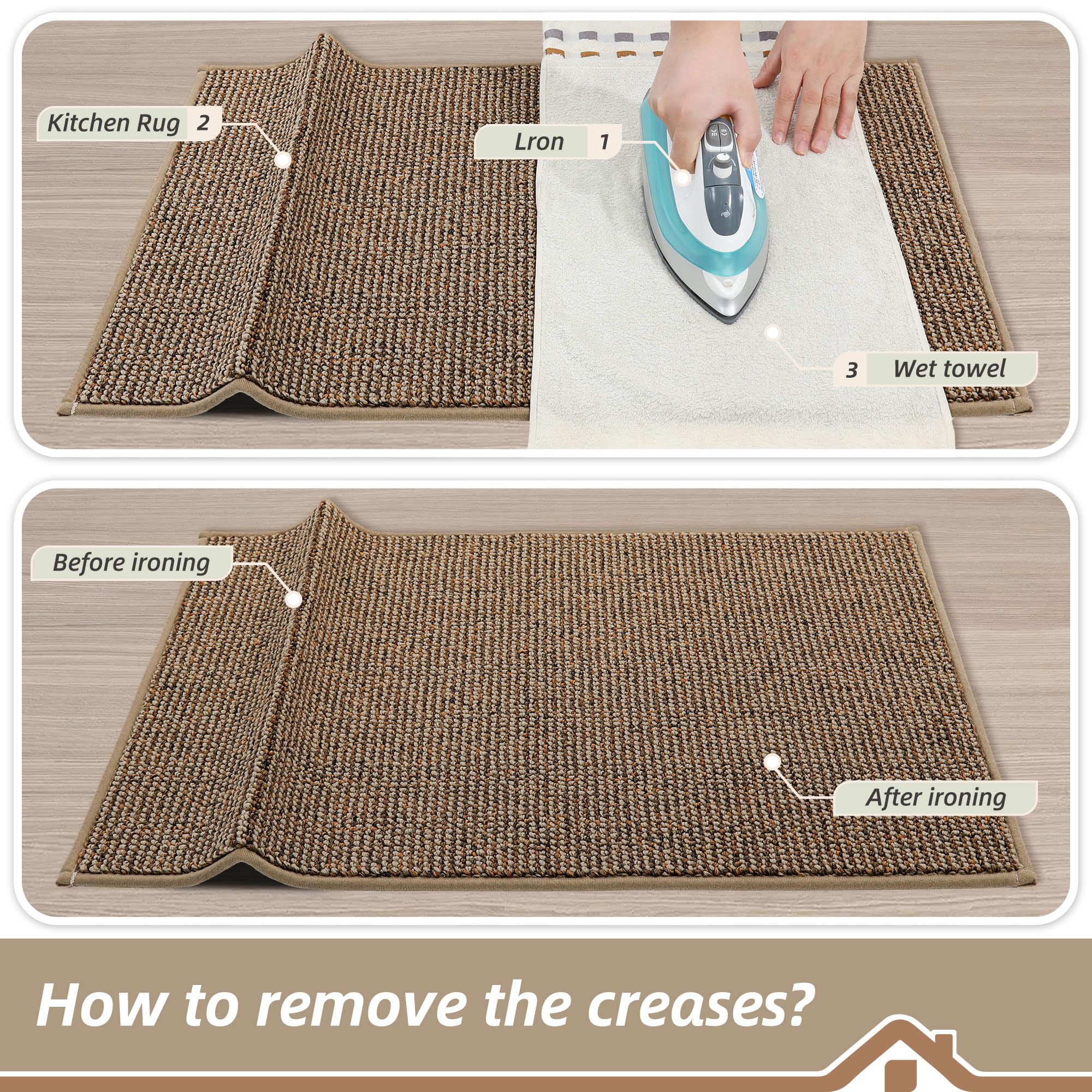 BEQHAUSE easy-care rug stays tidy with light vacuuming or broom use.