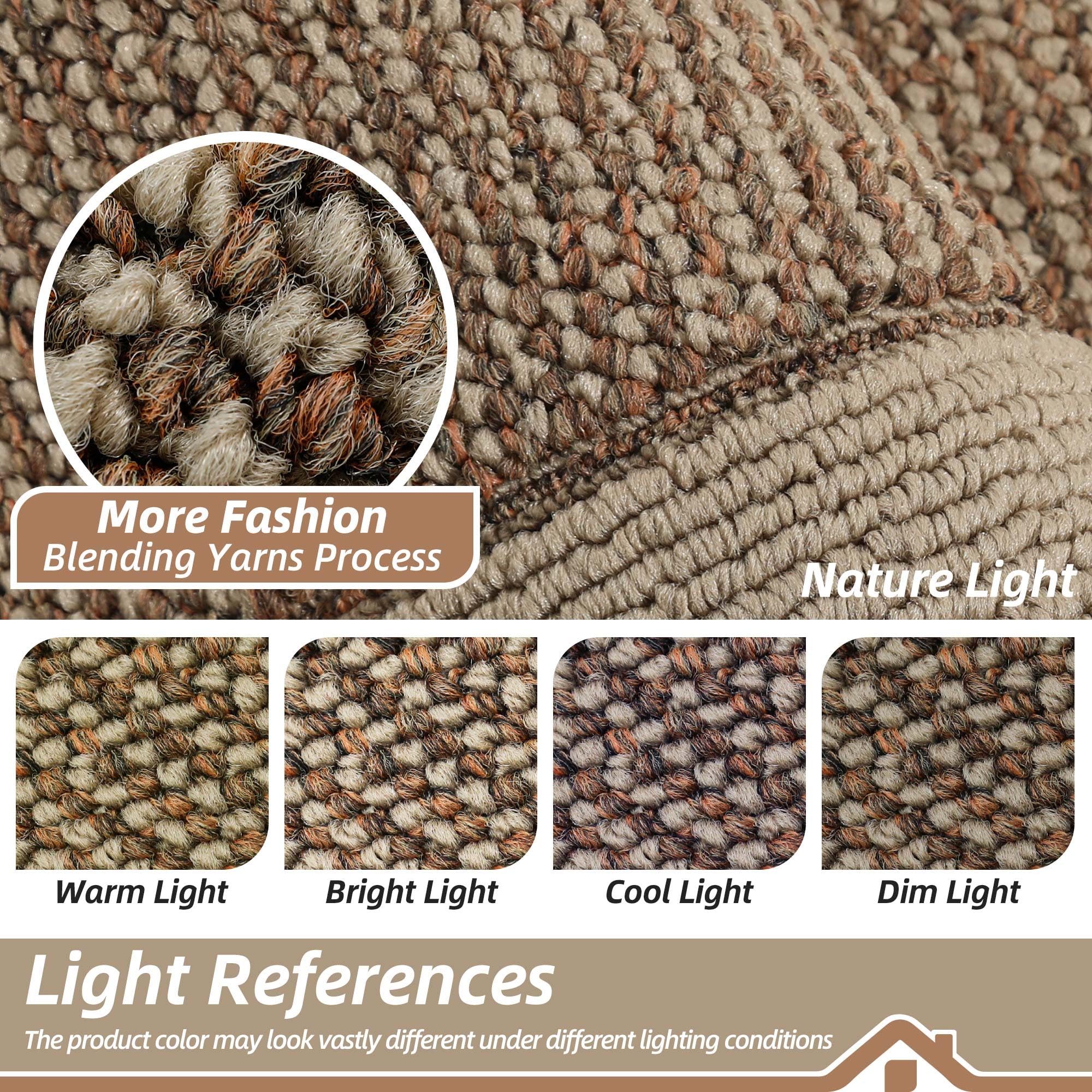BEQHAUSE multicolor weave adds stylish kitchen decoration