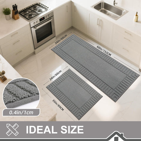 BEQHAUSE washable runner is easy to clean after meal prep