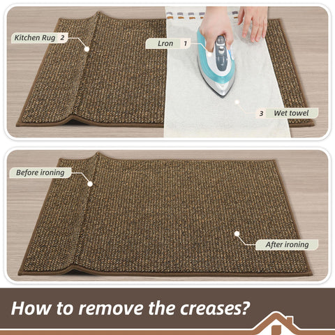 BEQHAUSE easy-care rug cleans quickly with broom or vacuum and air-dries.