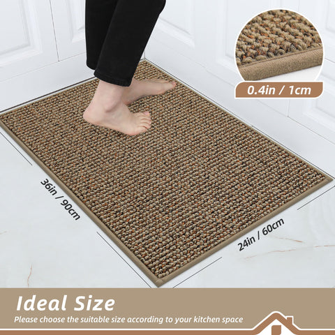 BEQHAUSE non-slip backing keeps the rug securely in place.