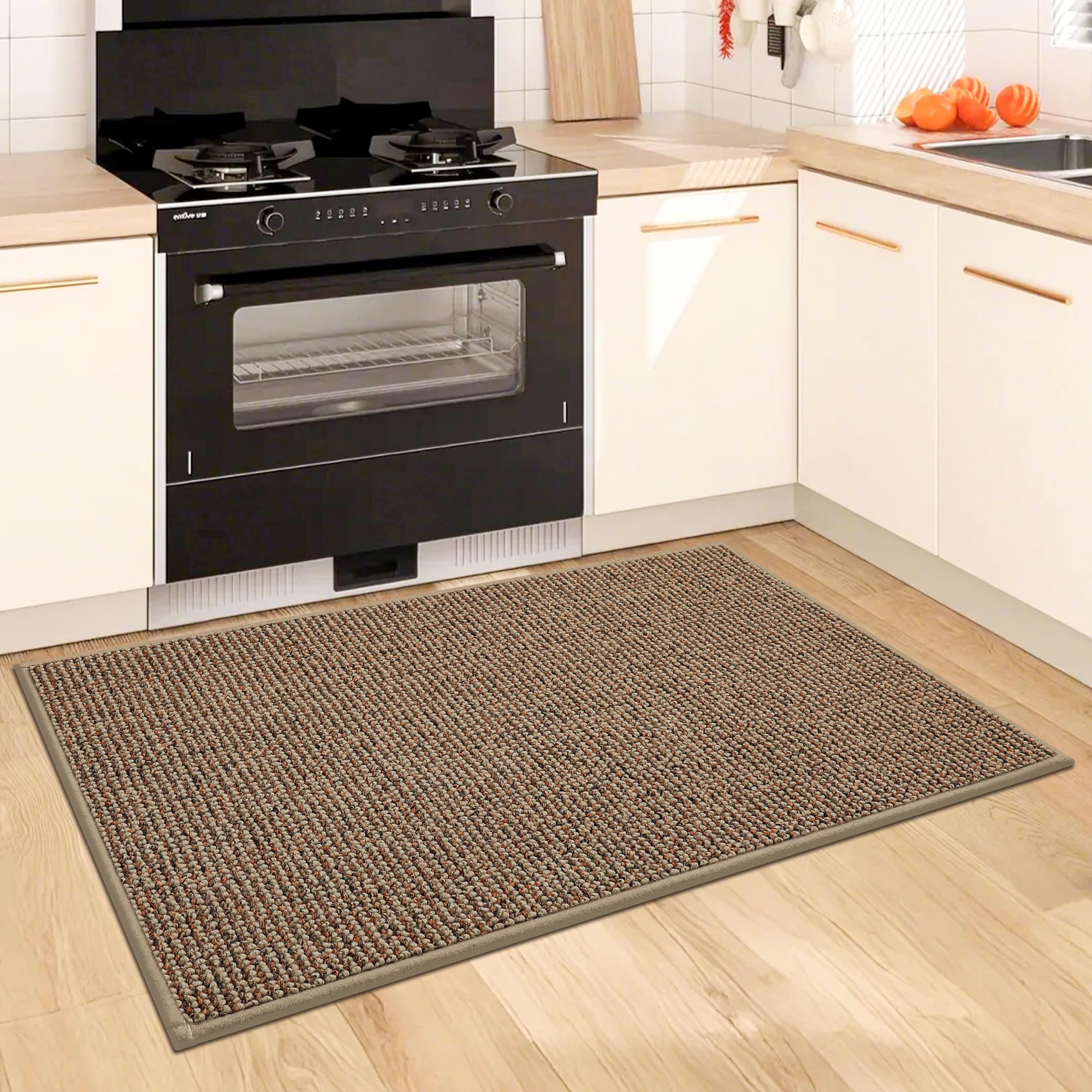 BEQHAUSE 24x36 size fits kitchen and hallway layouts.
