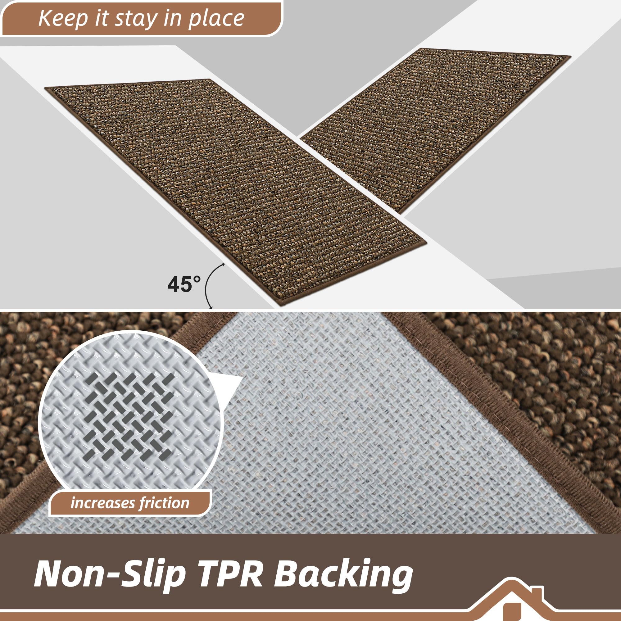 BEQHAUSE rug is stain resistant and maintains color after cleaning.