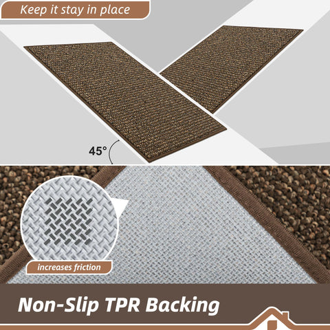 BEQHAUSE rug is stain resistant and maintains color after cleaning.