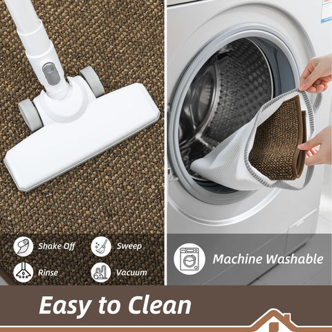 BEQHAUSE 20x32 mat provides a soft surface that protects feet and dishes.