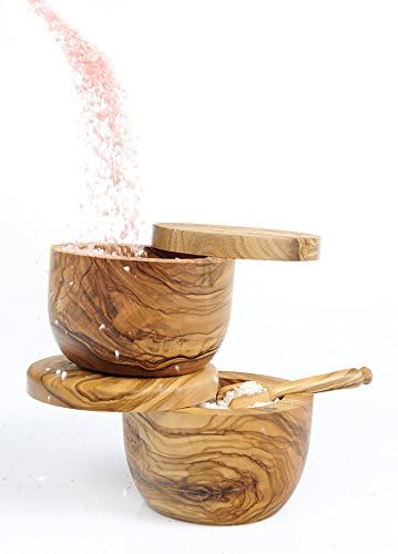 Berard rustic salt keeper complements modern and traditional kitchen styles.