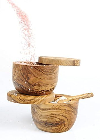 Berard rustic salt keeper complements modern and traditional kitchen styles.