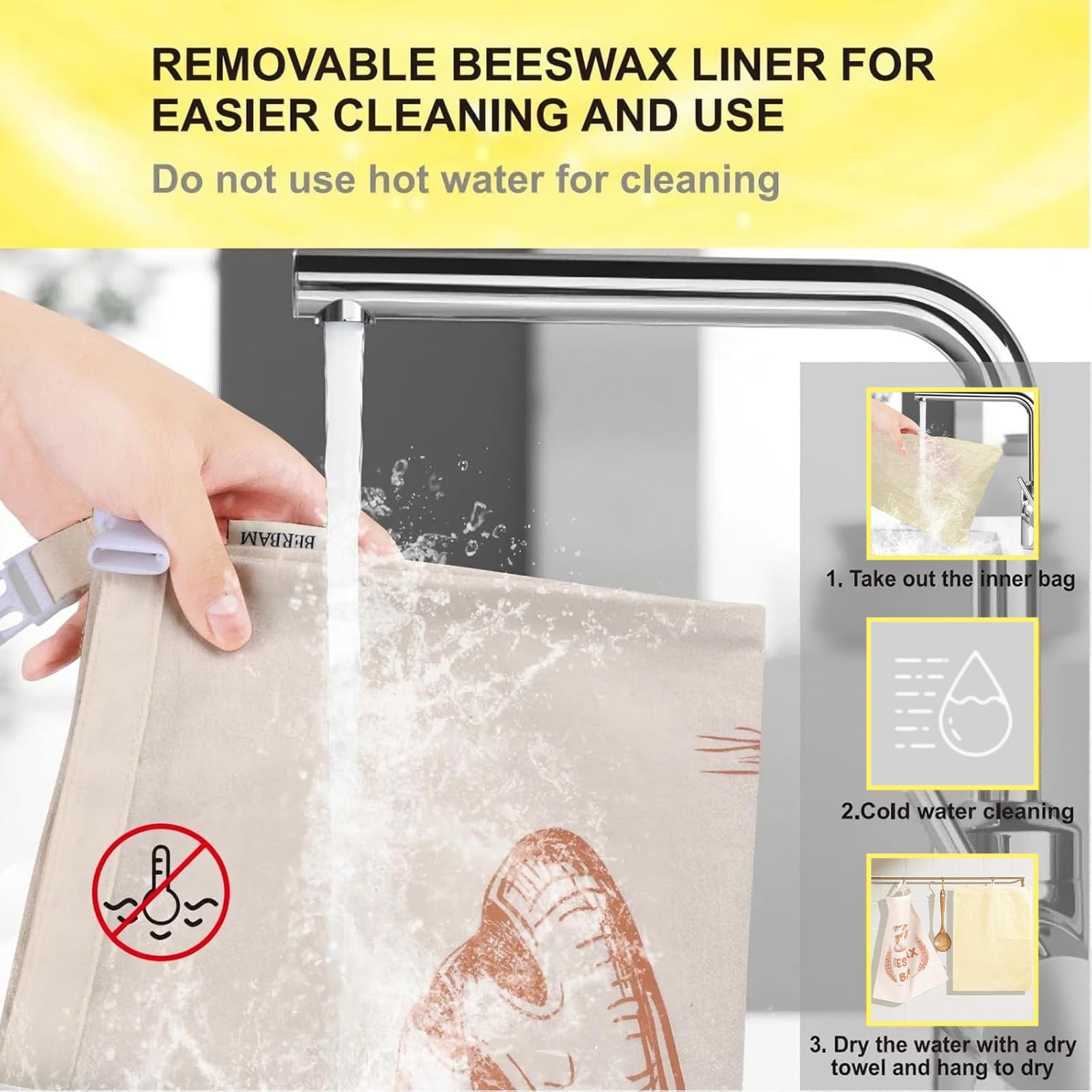 BERBAM bread bag moisture and oxygen barrier keeps bread fresh during storage.